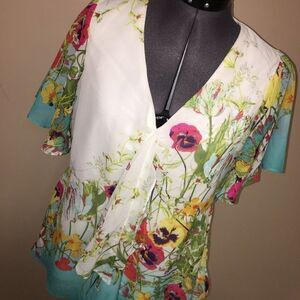 Glamour Floral Blouse Size 12
